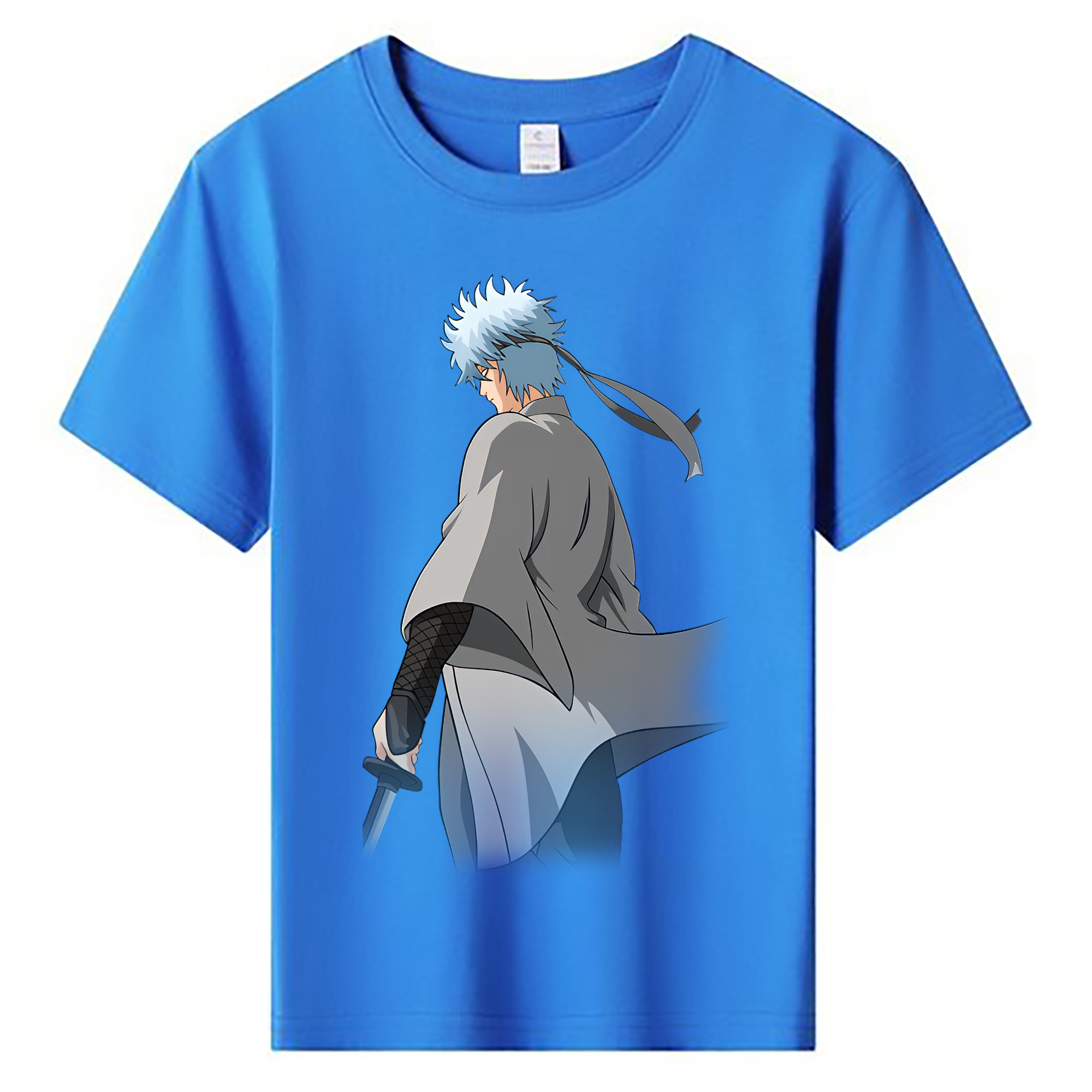 （画像用） ぎんたま 坂田銀時（さかたぎんとき） 神楽 志村新八（しむら しんぱち） GINTAMA Sakata Gintoki Kagura Shimura Shinpachi 綿100％キッズTシャツ（フロントプリント）